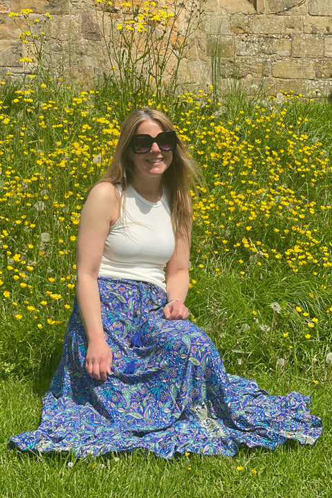 Flora Skirt | Blue
