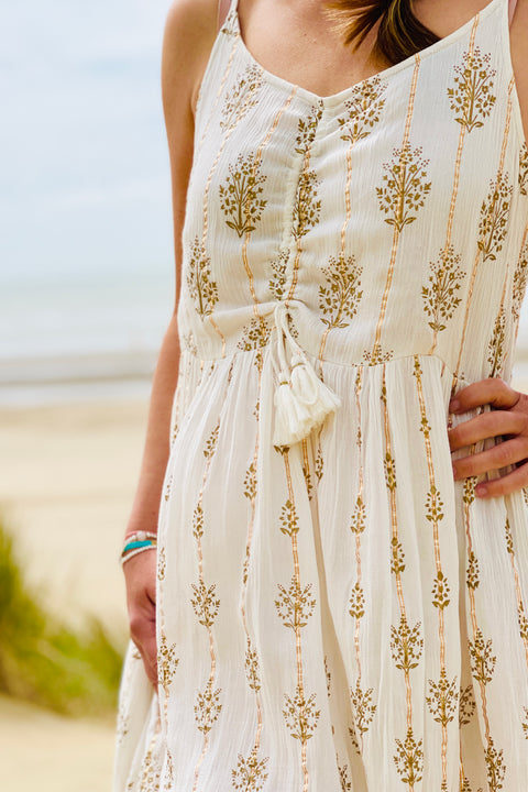 Etienne Boho Dress | Cream