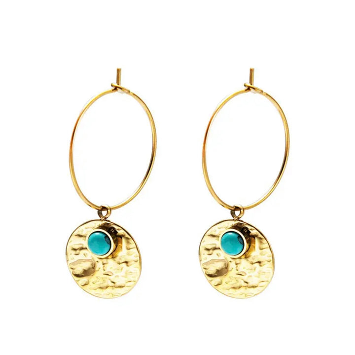 Boho Disc Hoops