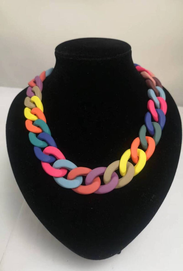 Chunky Links Necklace - colours to choose!