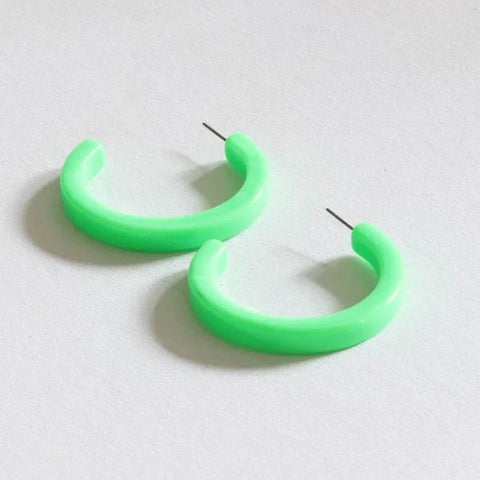 Neon Hoops | Green